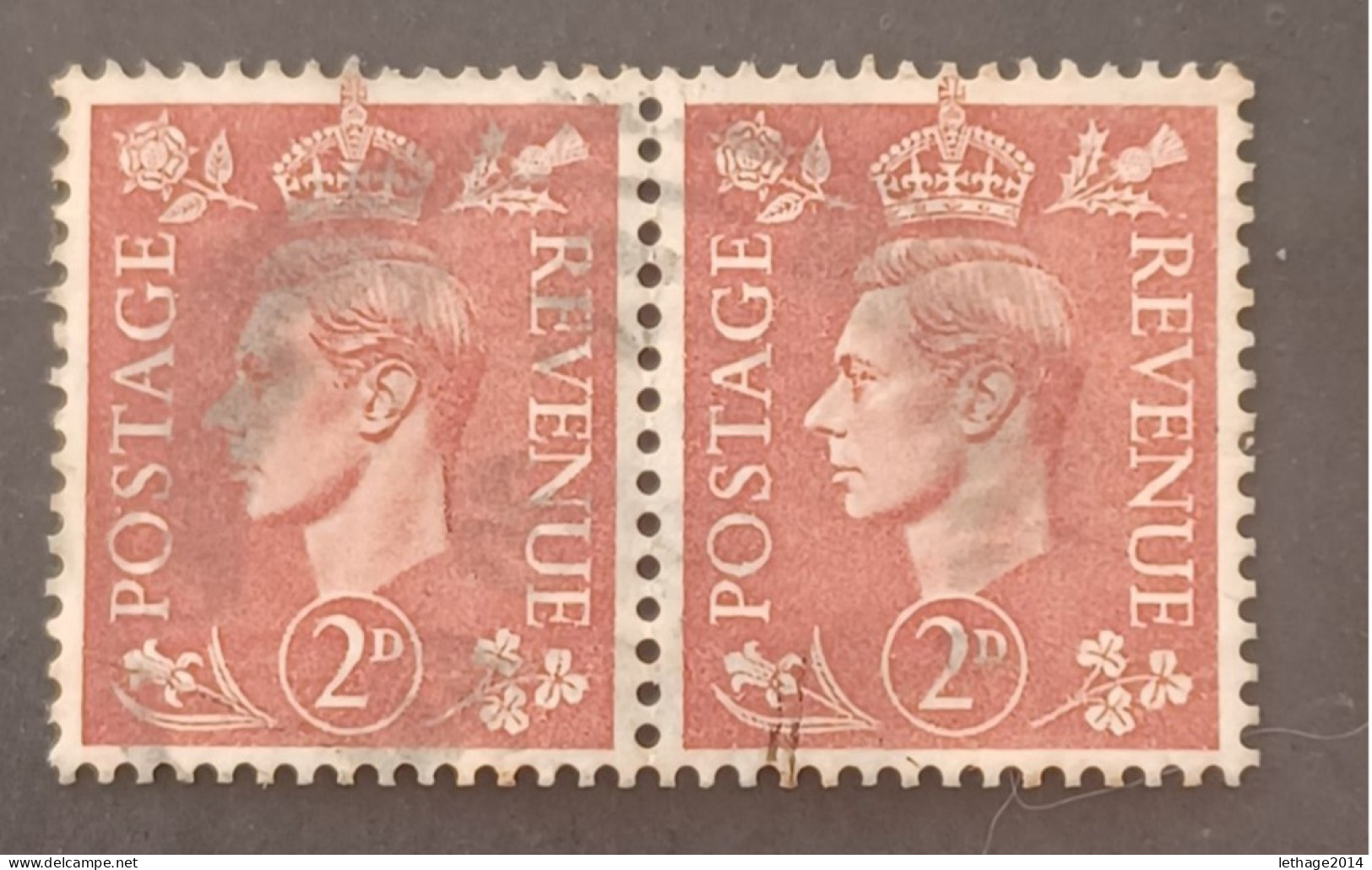 ENGLAND BRITISH 1937 KING GEORGE VI CAT UNIF N 253R WMK 18 ERROR INVERTED - Used Stamps