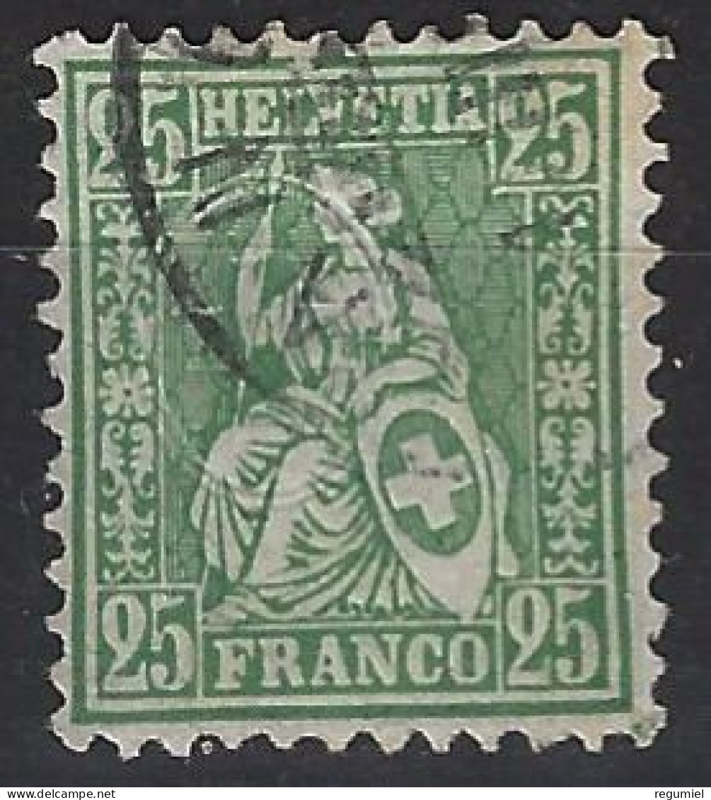 Suiza U   54 (o) Usado. 1881 - 1843-1852 Timbres Cantonaux Et  Fédéraux