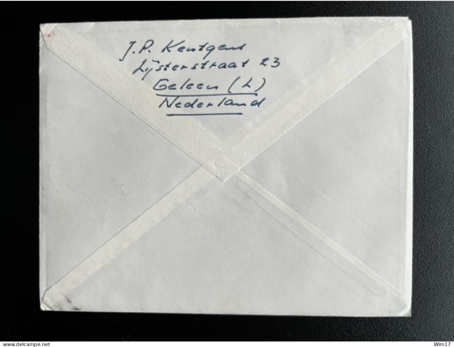 NETHERLANDS 1964 REGISTERED LETTER GELEEN TO GELSENKIRCHEN 16-12-1964 NEDERLAND AANGETEKEND - Cartas & Documentos