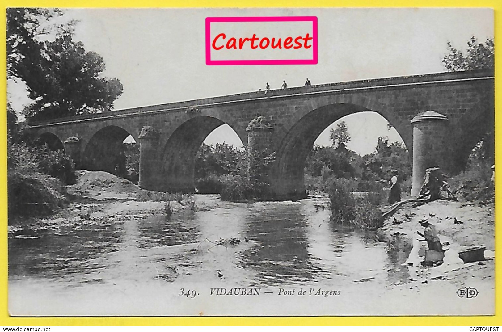CPA VIDAUBAN Pont Argens - Laveuse  1912 - Vidauban