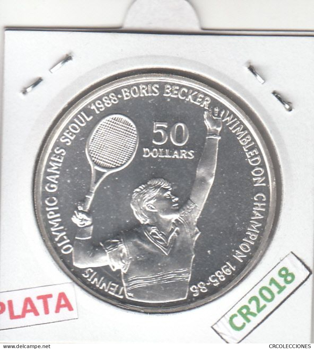 CR2018 MONEDA NIUE 50 DOLARES 1987 PLATA - Niue