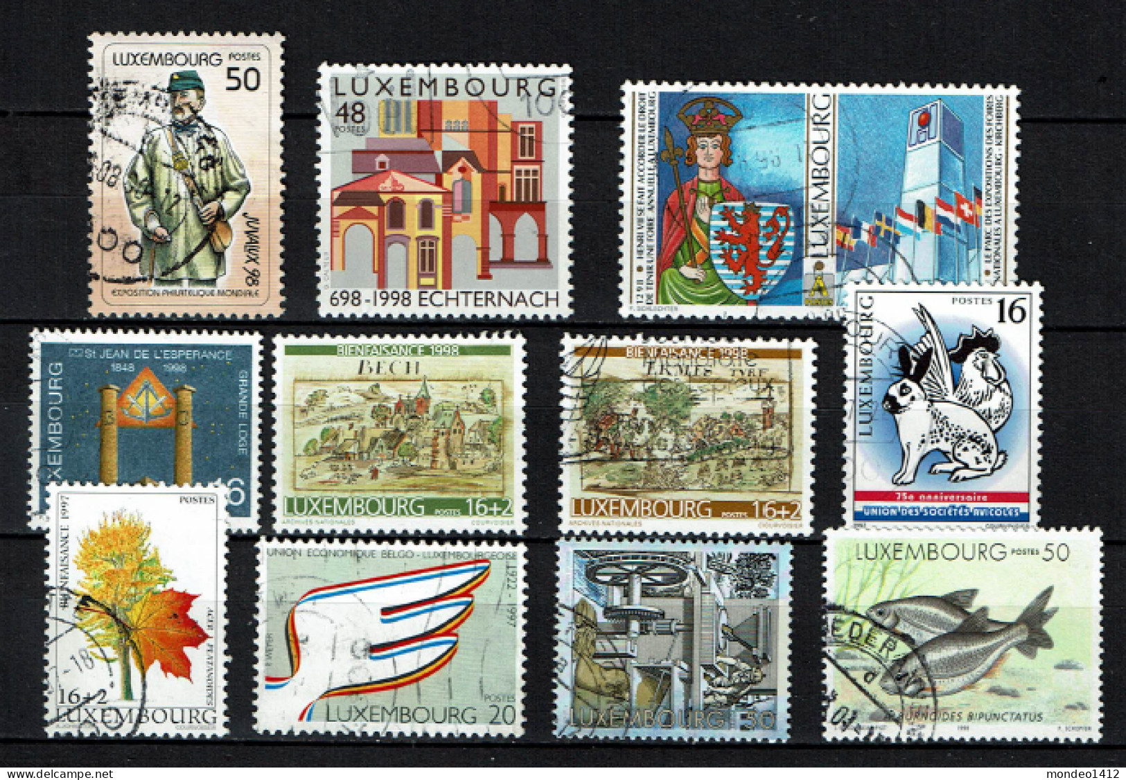 Luxembourg - Luxemburg - Timbres Oblitérés, Different Stamps 11 - Collections