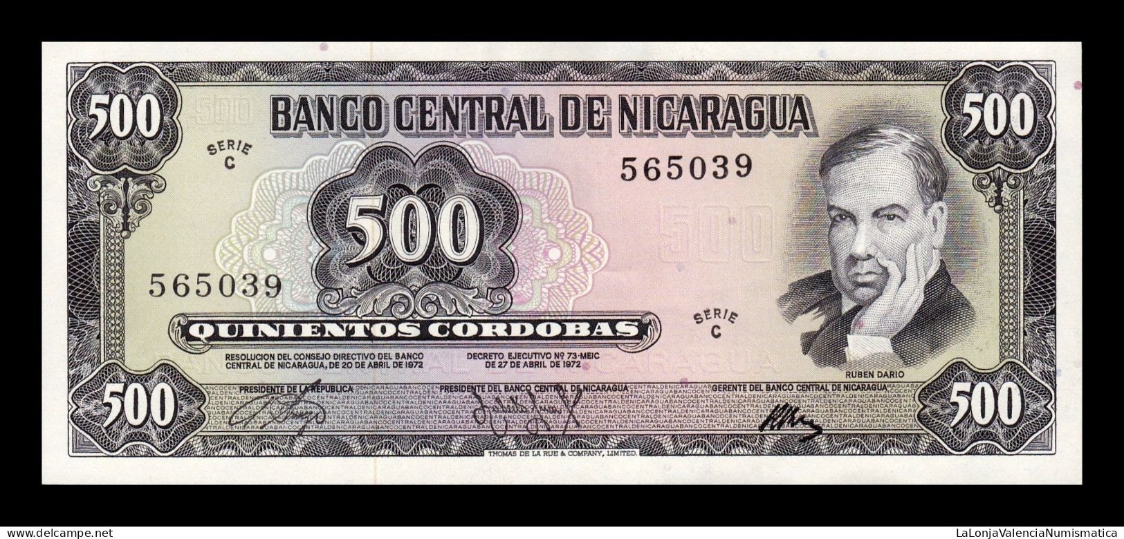 Nicaragua 500 Córdobas 1972 Pick 127 Serie C Sc Unc - Nicaragua