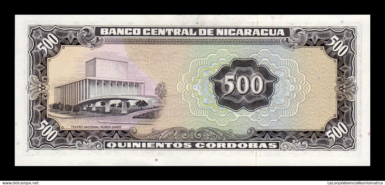 Nicaragua 500 Córdobas 1972 Pick 127 Serie C Sc Unc - Nicaragua