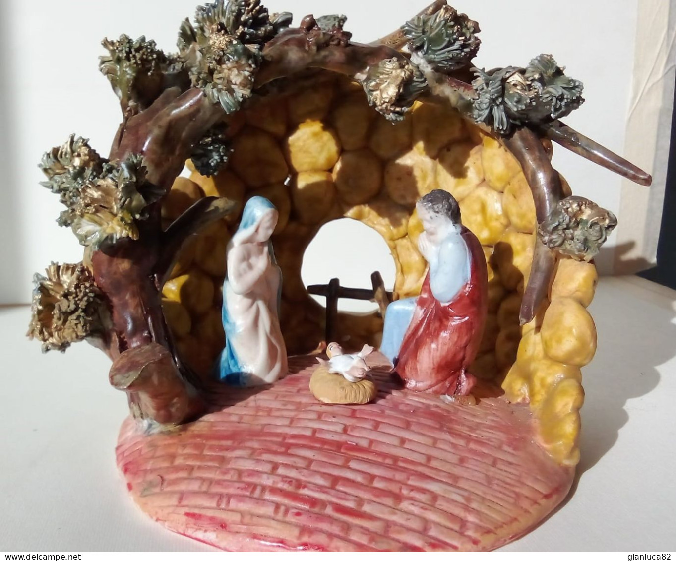Presepe In Porcellana Lavorato A Mano Giulio Tucci 15x16 Cm 1980 (H124) Come Da Foto 15x 16 Cm Offertissima - Christmas Cribs