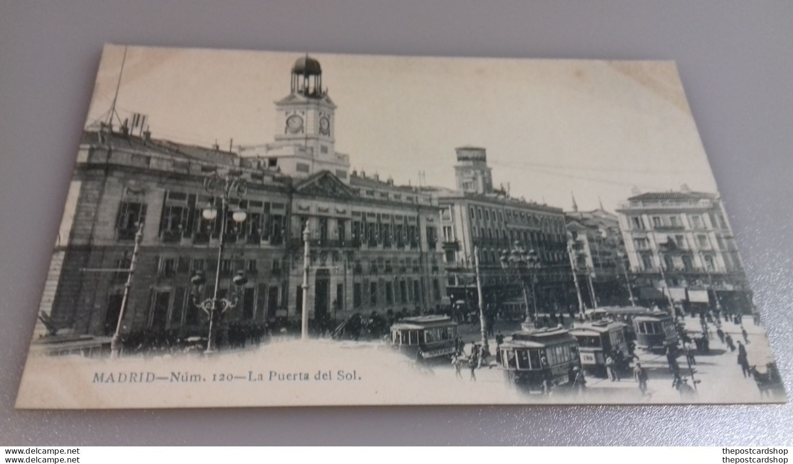 ESPAGNE - Madrid -  La Puerta Del Sol  Tram Trams - No.120 UNUSED - Madrid