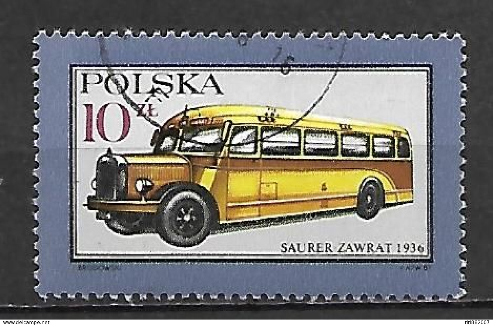 POLOGNE      -      BUS  /  AUTOCAR  .   Oblitéré - Busses