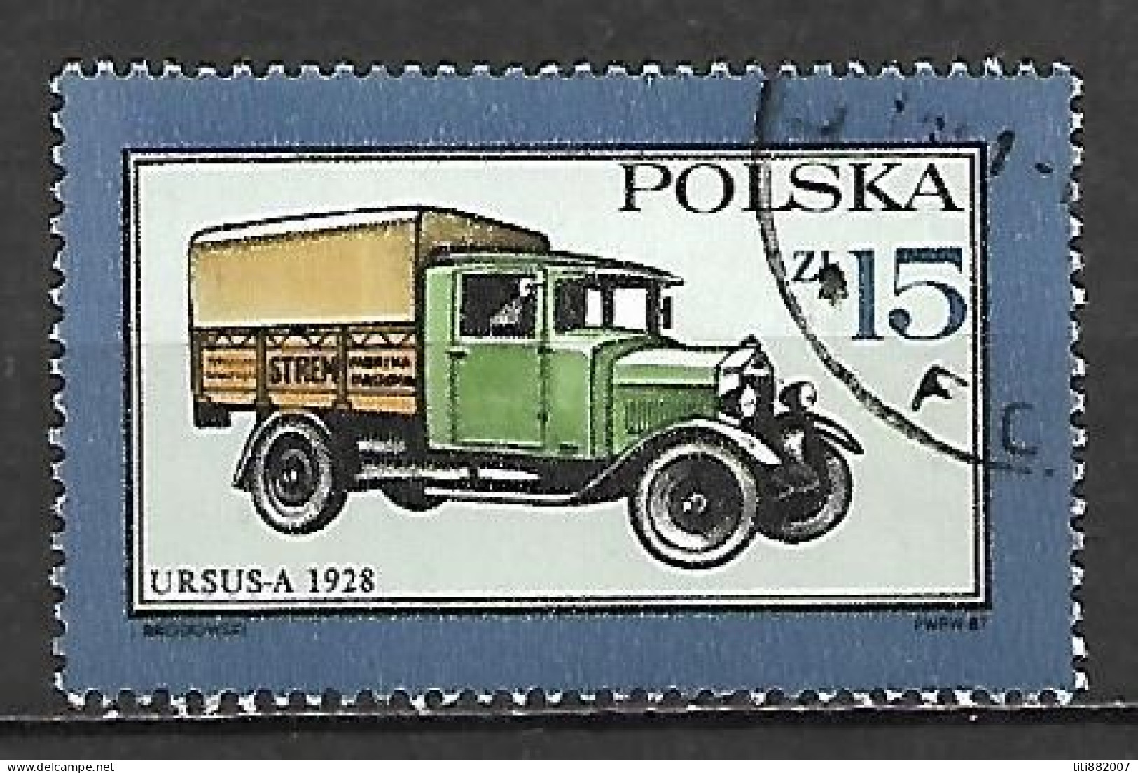 POLOGNE      -      CAMION    .   Oblitéré - Camions