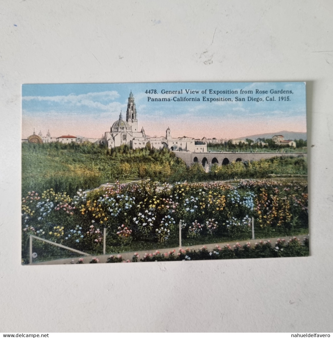 Carta Postale Non Circulèe - SAN DIEGO - GENERAL VIEW OF EXPOSITION FROM ROSE GARDENS - PANAMA-CALIFORNIA EXPO 1915 - San Diego