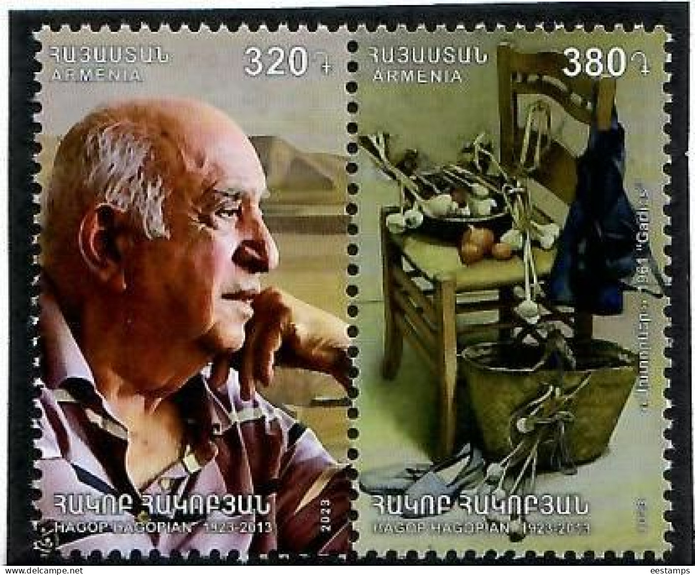 Armenia 2023 . Birth Centenary Of H. Hagopian, Painter, 2v. - Armenien