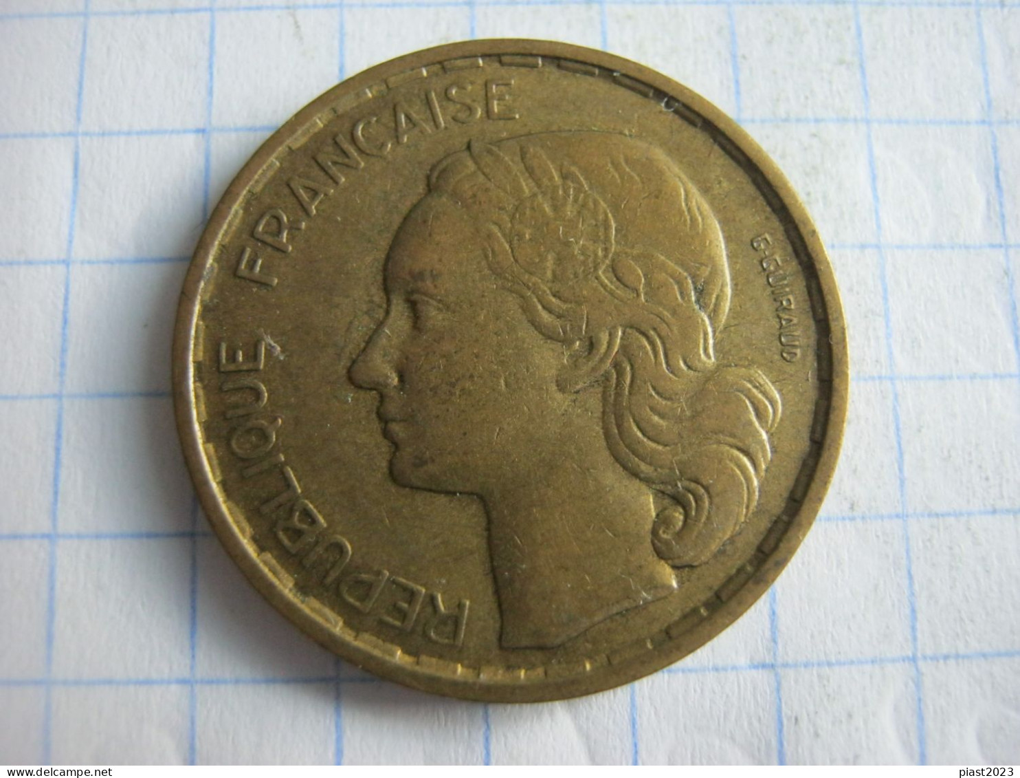 France 20 Francs 1950 ( G Guiraud ) 4 Feathers - 20 Francs