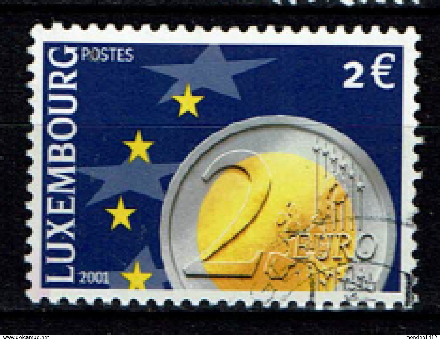 Luxembourg 2001 - YT 1497/1502 - 2 € Euro Coin, Pièce En Euro - Oblitérés