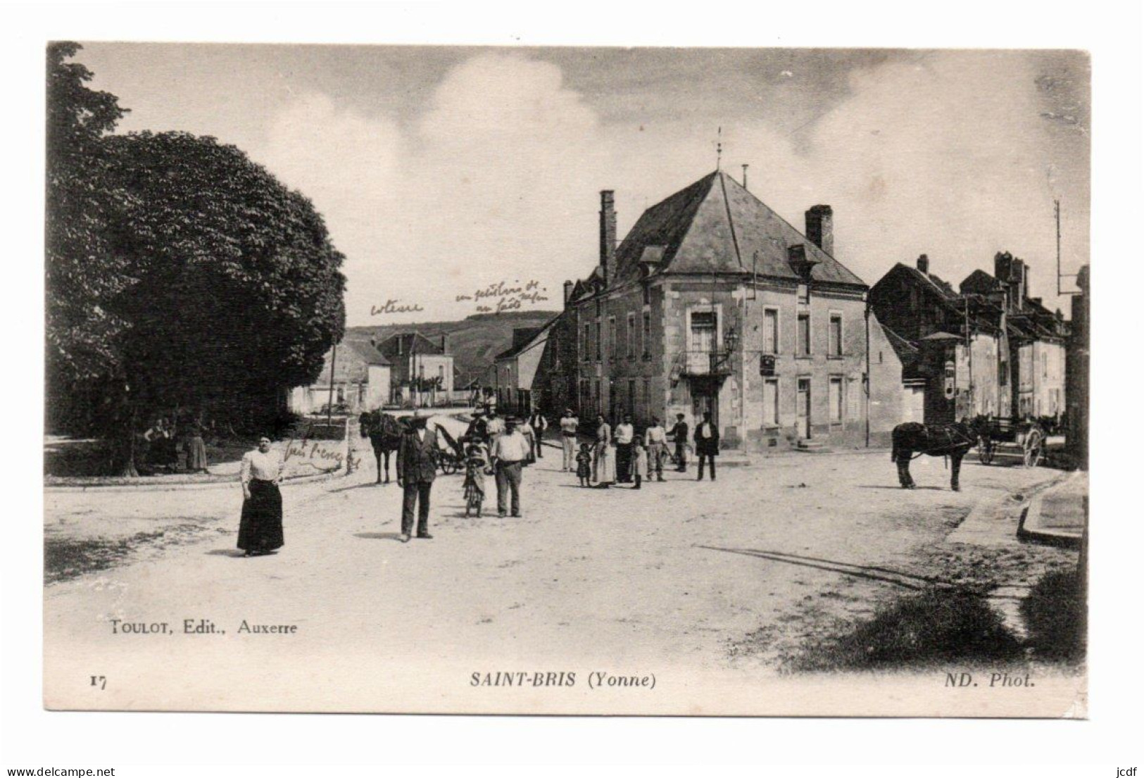 89 ST SAINT BRIS LE VINEUX N° 17 - Edit Toulot 1916 - Chevaux - Carriole - Faucheuse - Bien Animée - Saint Bris Le Vineux