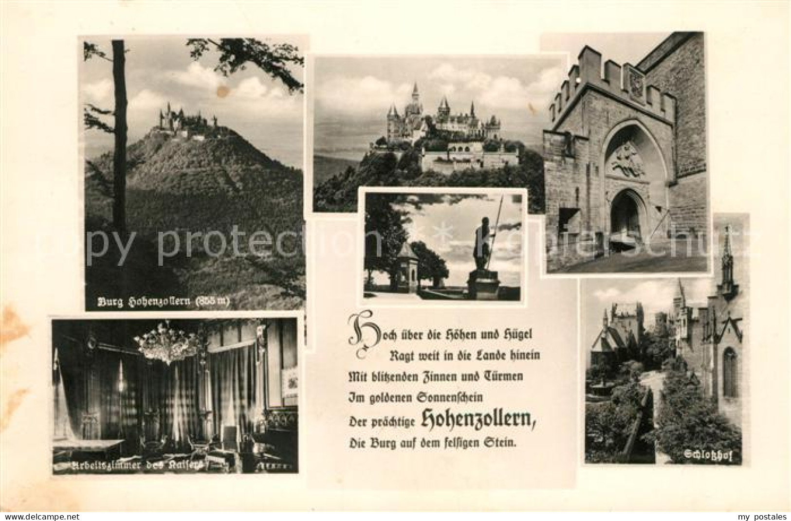 43115291 Hechingen Burg Hohenzollern Arbeitszimmer Des Kaisers Schlosshof Hechin - Hechingen