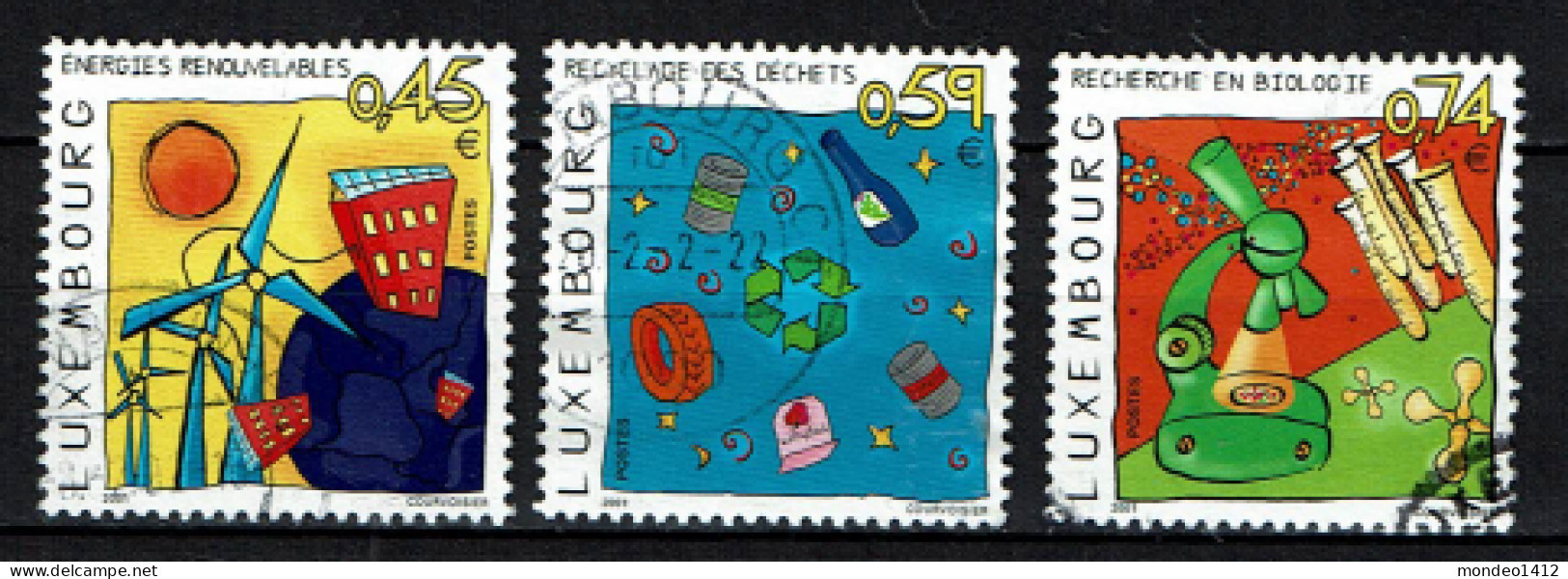 Luxembourg 2001 - YT 1489/1491 - Heading Into The Future - Cartoons - En Route Vers L'Avenir - Used Stamps