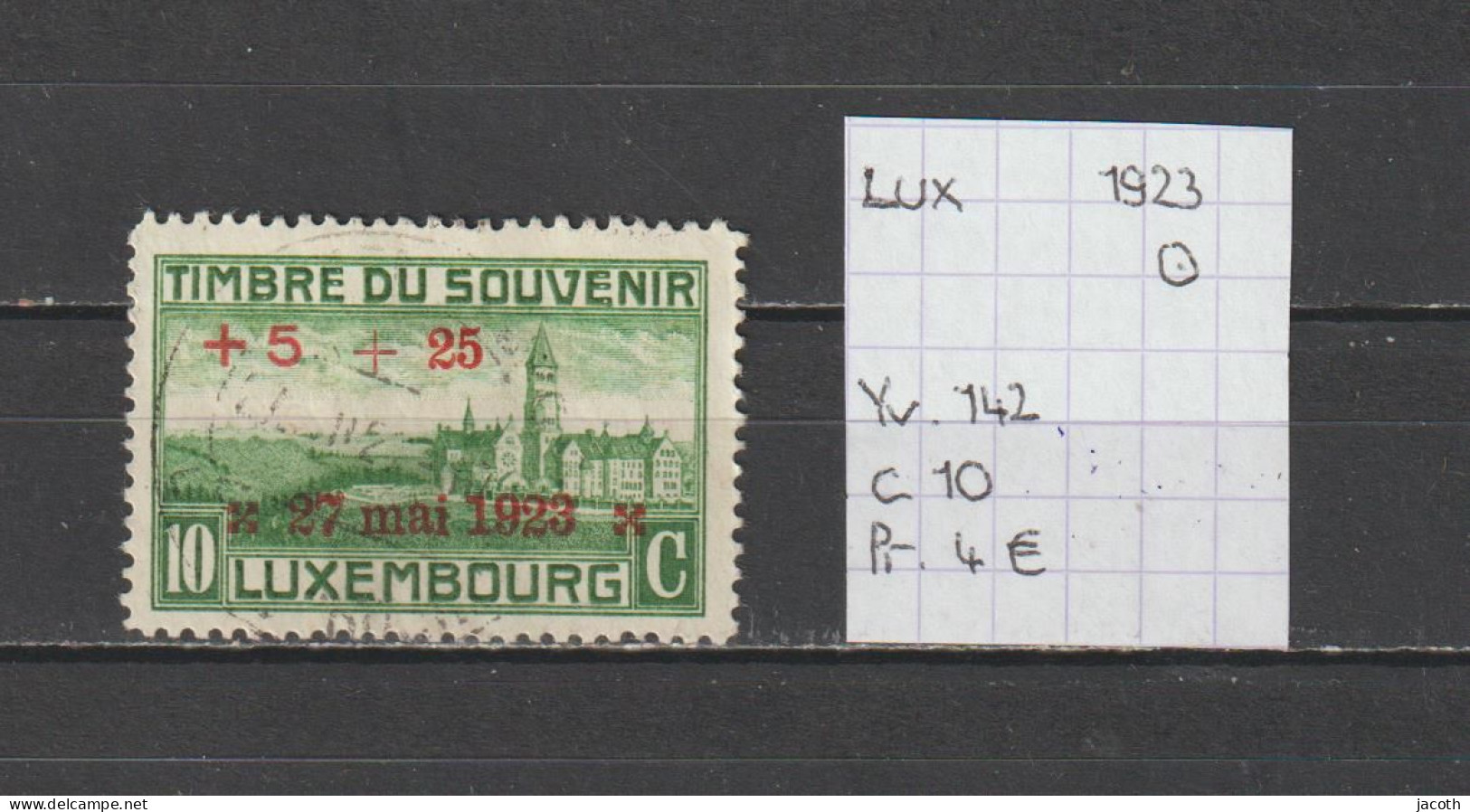 (TJ) Luxembourg 1923 - YT 142 (gest./obl./used) - Oblitérés