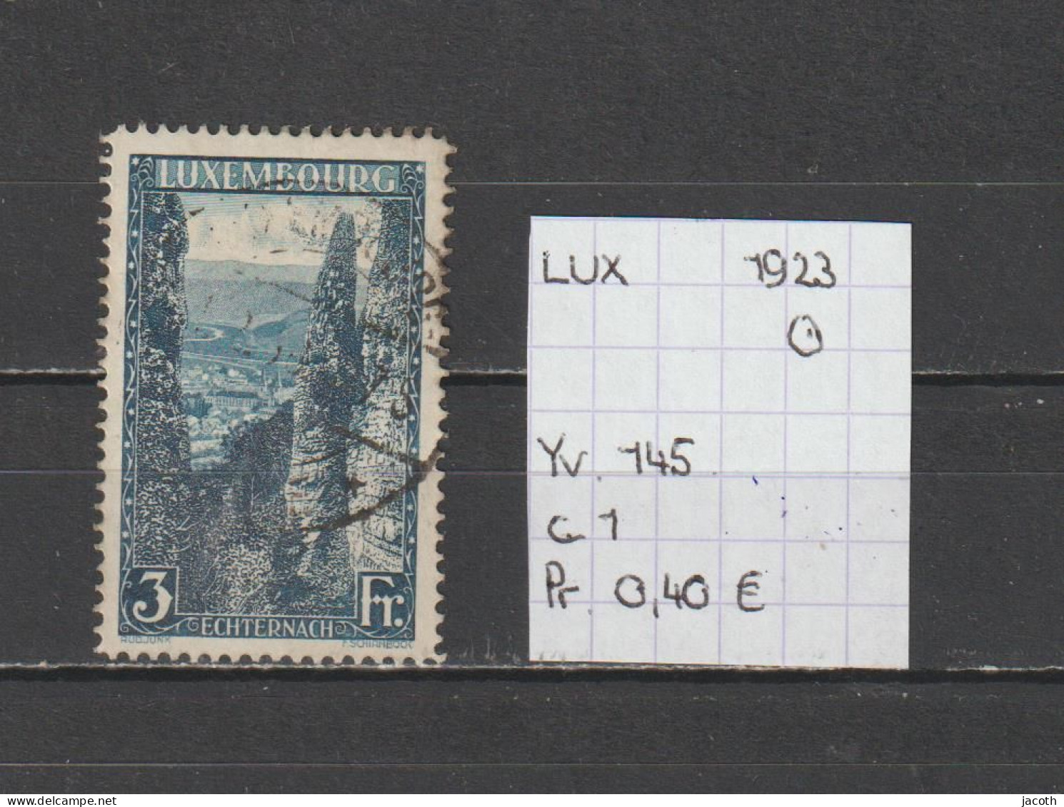 (TJ) Luxembourg 1923 - YT 145 (gest./obl./used) - Oblitérés