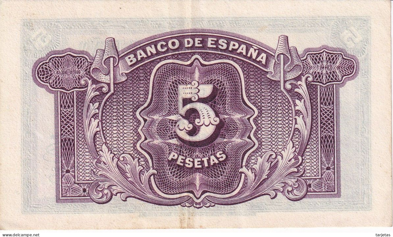 BILLETE DE ESPAÑA DE 5 PTAS DEL AÑO 1935 SERIE C EN CALIDAD EBC (XF) (BANKNOTE) - 5 Pesetas