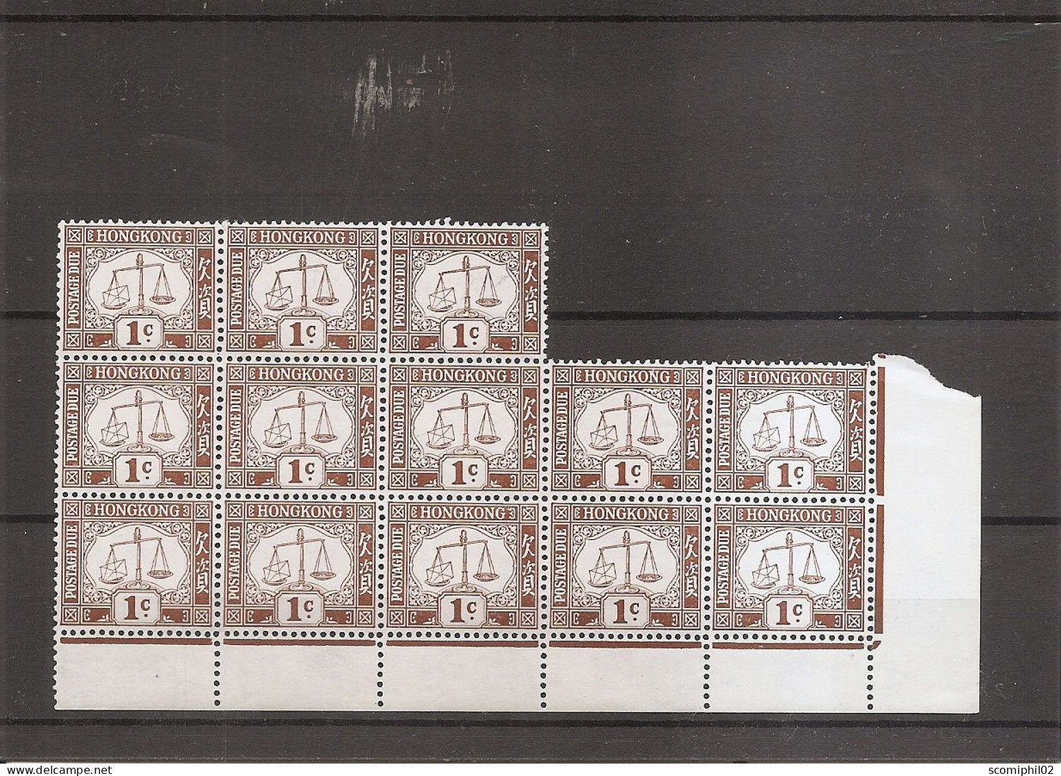 Hong-Kong ( Taxe 1 En Bloc De 13 XXX -MNH ) - Timbres-taxe