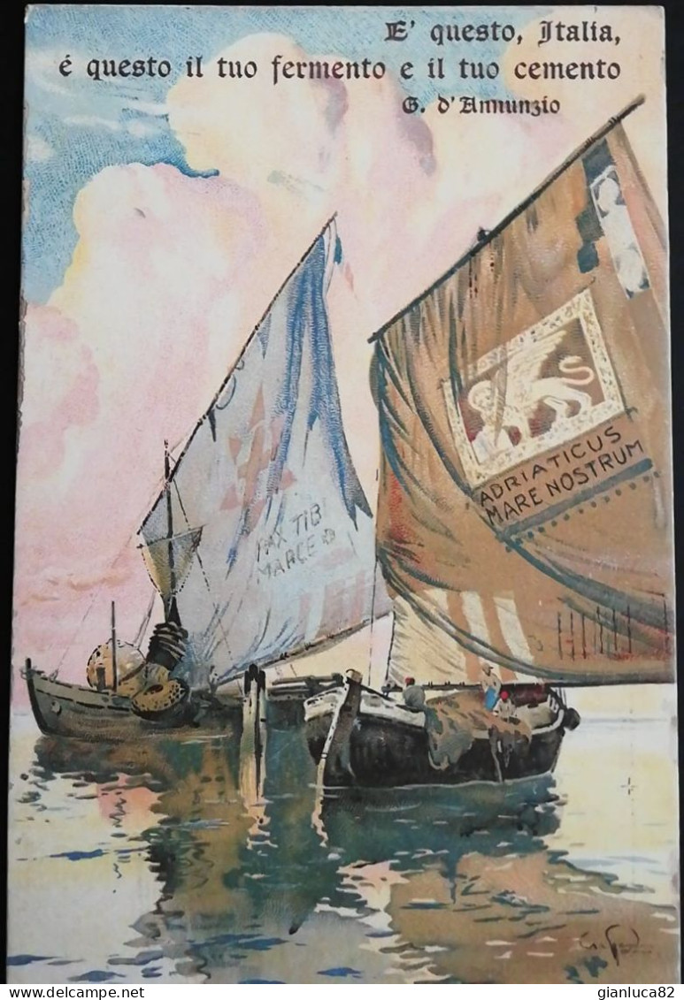 Cartolina VI Prestito Nazionale Adriaticus Mare Nostrum Non Viaggiata 1918 (CT133) Come Da Foto Barabino E Graevo Genova - Manifestazioni