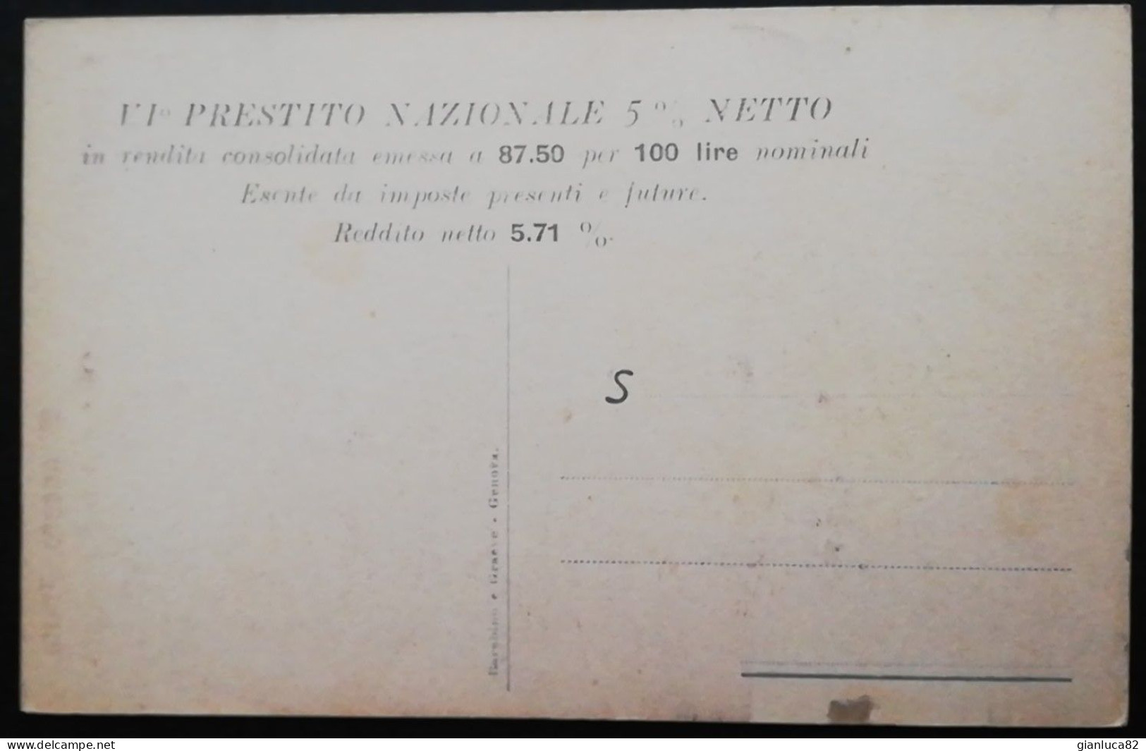 Cartolina VI Prestito Nazionale Adriaticus Mare Nostrum Non Viaggiata 1918 (CT133) Come Da Foto Barabino E Graevo Genova - Manifestations