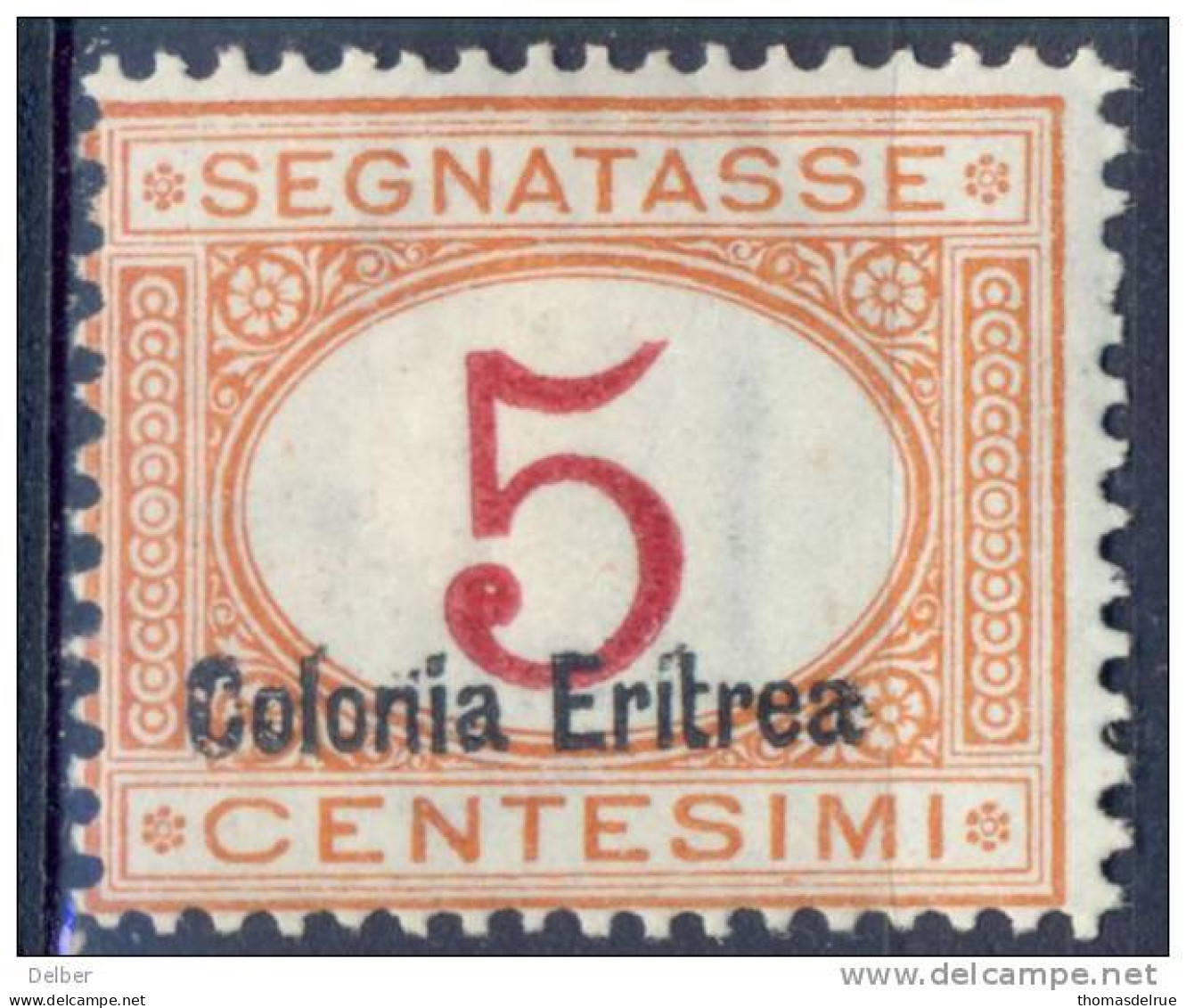 Zp455: ERITREA :  Y.&T. N° Taxe 1 : Type II : Mint Hinged - Eritrée