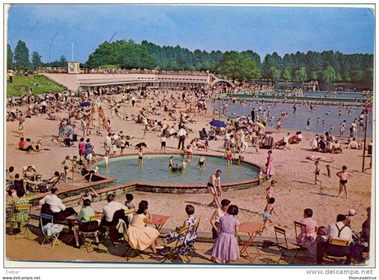 _F108: DIEST  " Halvemaan " Plage - Swimming Pool - Freibad : Verstuurd Uit DIEST 6-8-66 - Diest