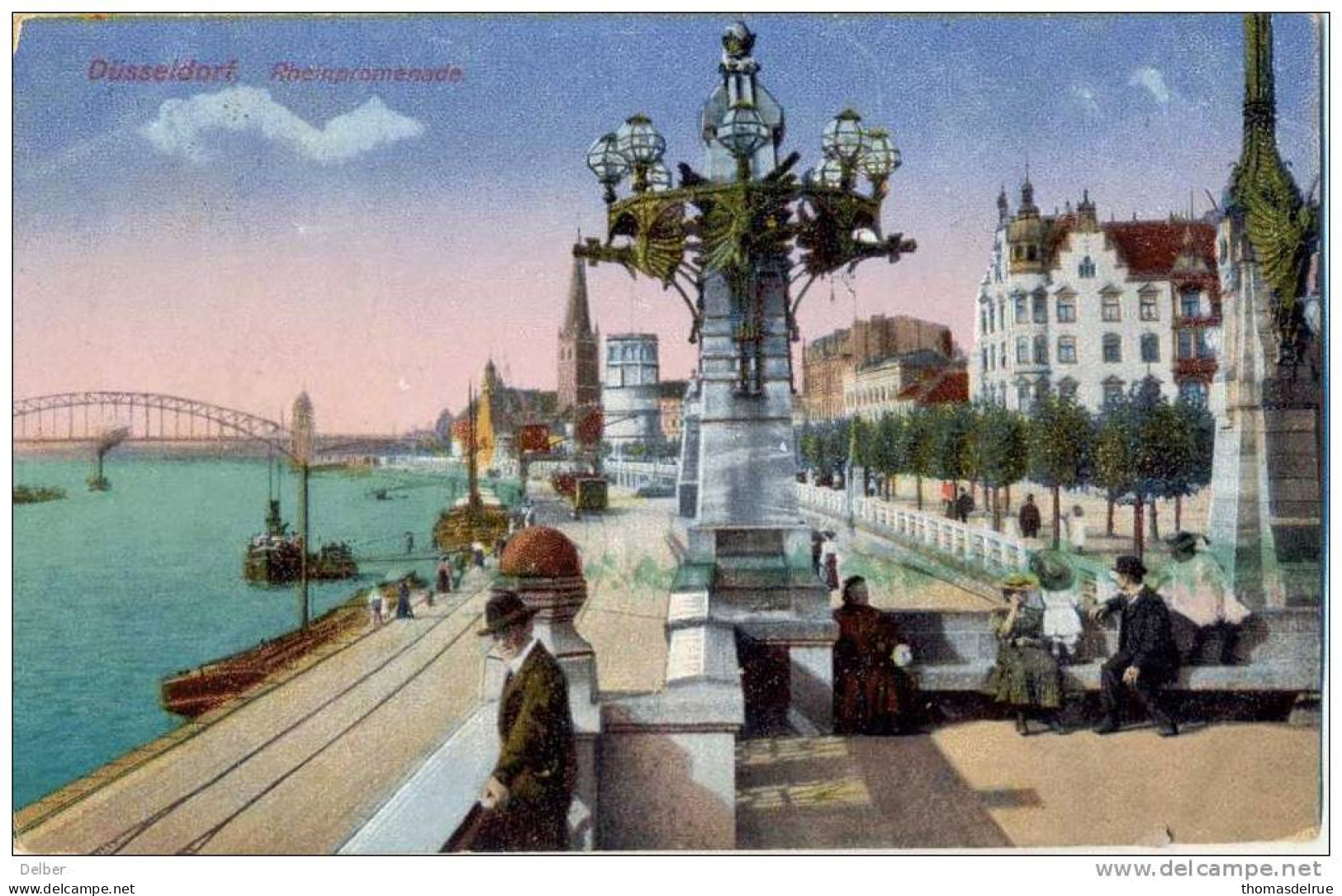 _M441:BRAINE-LE-COMTE 1919 's GRAVENBRAKEL  Als Aankomststempel: Postkaart Verstuurd: SM Düsseldorf- Rheinpromenade - Noodstempels (1919)