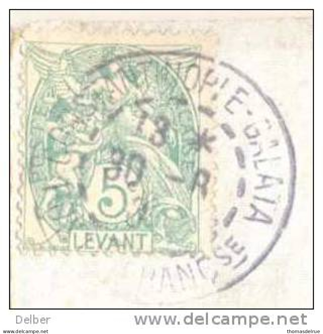 _Hc997:5c Blanc: LEVANT CONSTANTINOPLE-GALATA POSTE FRANCISE / Cp: Palais De Beyler Bey > COMMERCY MEUSE 23 15 2-9 05 - Altri & Non Classificati