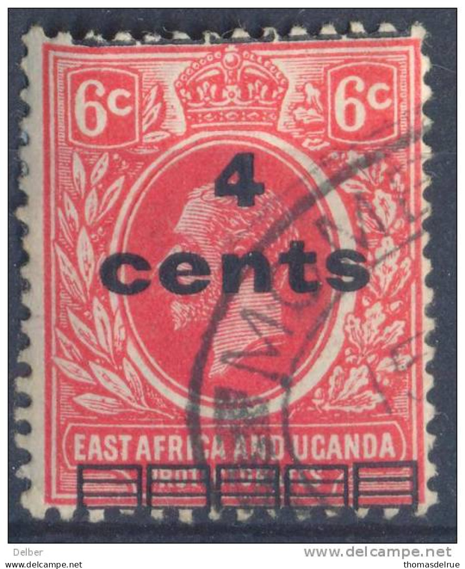 _Du896: EAST AFRICA & UGANDA: Y.&T.N° 155 : Verschoven Opdruk: 5mm Naar Boven... - Herrschaften Von Ostafrika Und Uganda