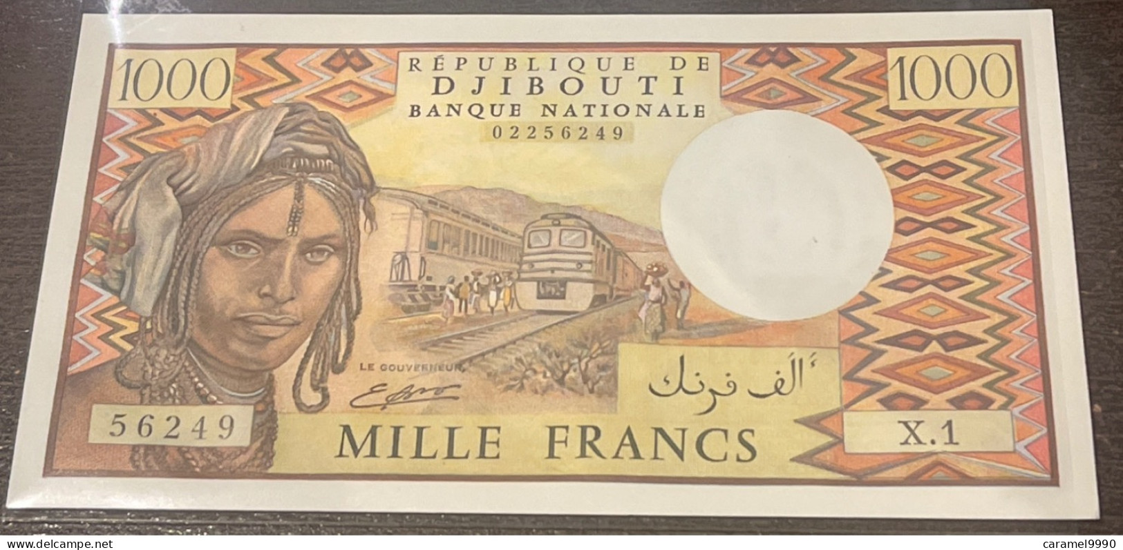 1975. Billet De 1000 Francs Du Tresor Public De Djibouti Republique Bank Nationale X1 - Djibouti