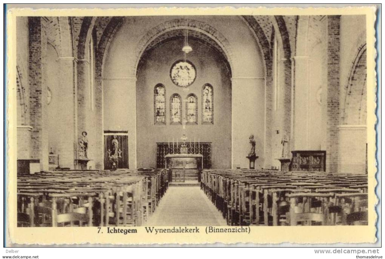 _Np322: 7 . ICHTEGEM  Wynendalekerk ( Binnenzicht) - Ichtegem