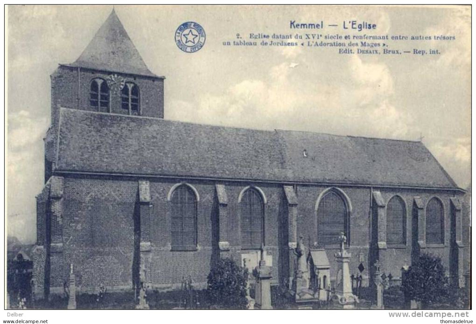 _ik540-7 :6- KEMMEL - L'Eglise. - E.Desaix, Edit.Brux;.. - Heuvelland