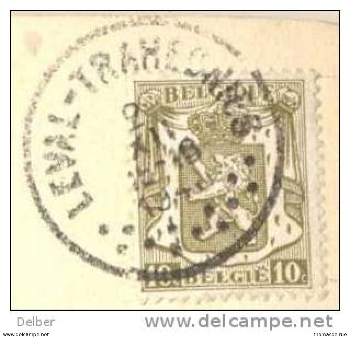 __Ny731: Fantasiekaart: N° 420: LEVAL-TRAHEGNIES > Leval - 1935-1949 Small Seal Of The State