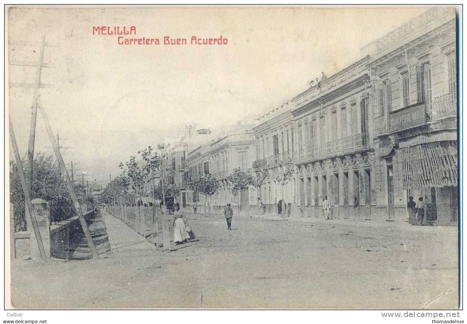 _Np845: Melilla  Carretera Buen Acuerdo  > Tournai 1912) - Melilla