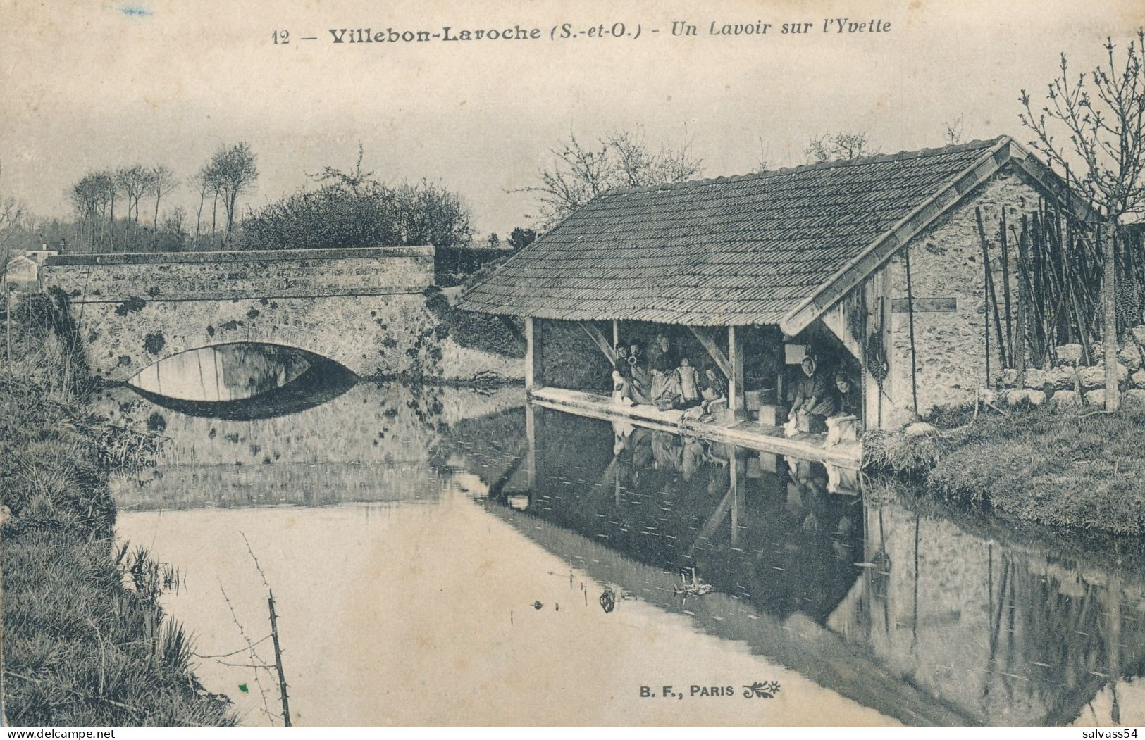 91) VILLEBON-LAROCHE - Un Lavoir Sur L'Yvette - Vert-le-Petit