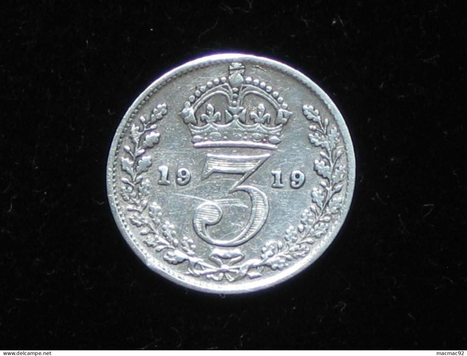 Grande Bretagne 3 Pence 1919  Georgius V  - Great Britain  ***** EN ACHAT IMMEDIAT ***** - F. 3 Pence