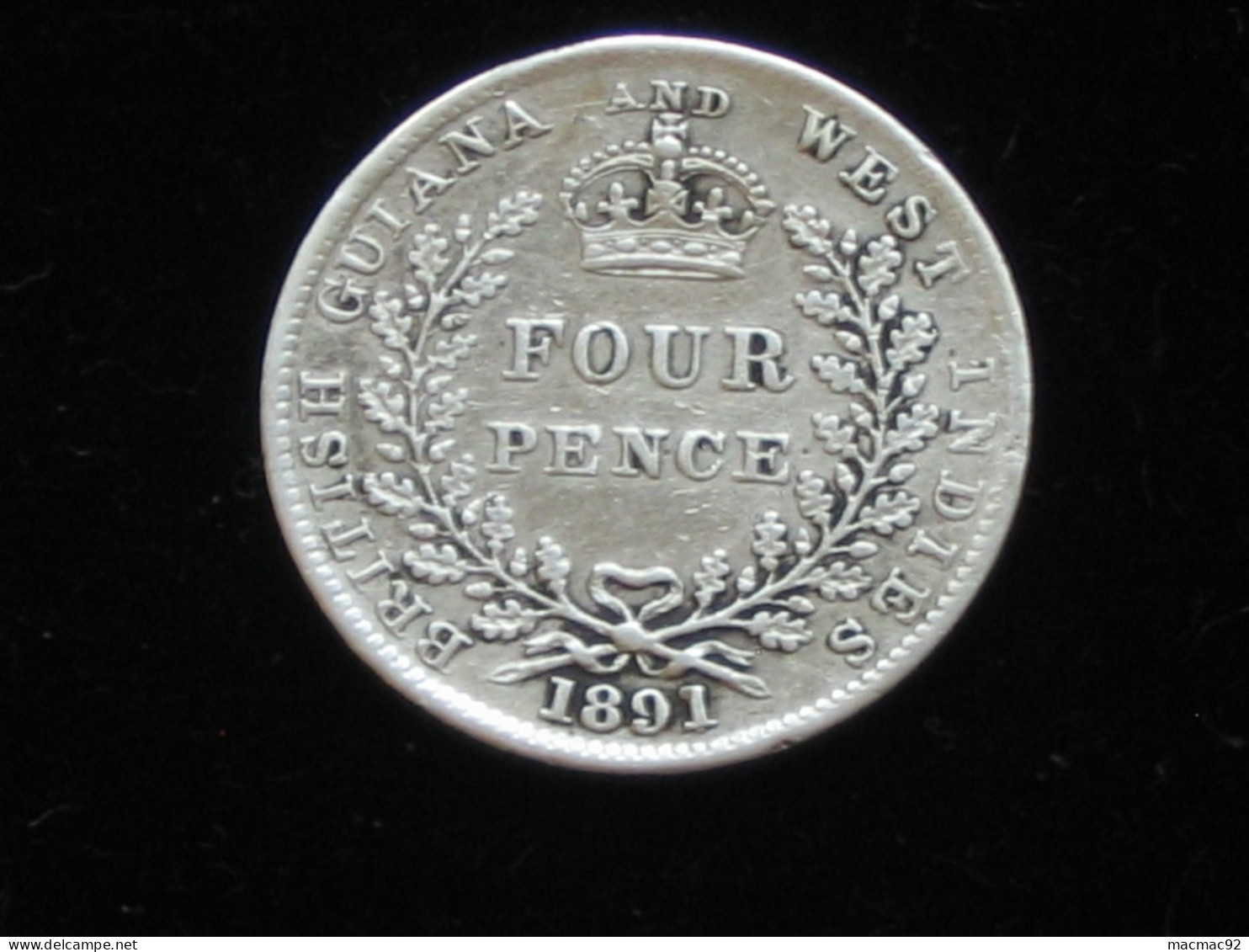 Grande Bretagne- British Guiana - West Indies  4 Four Pence 1891  Victoria Queen   ***** EN ACHAT IMMEDIAT ***** - Colonies