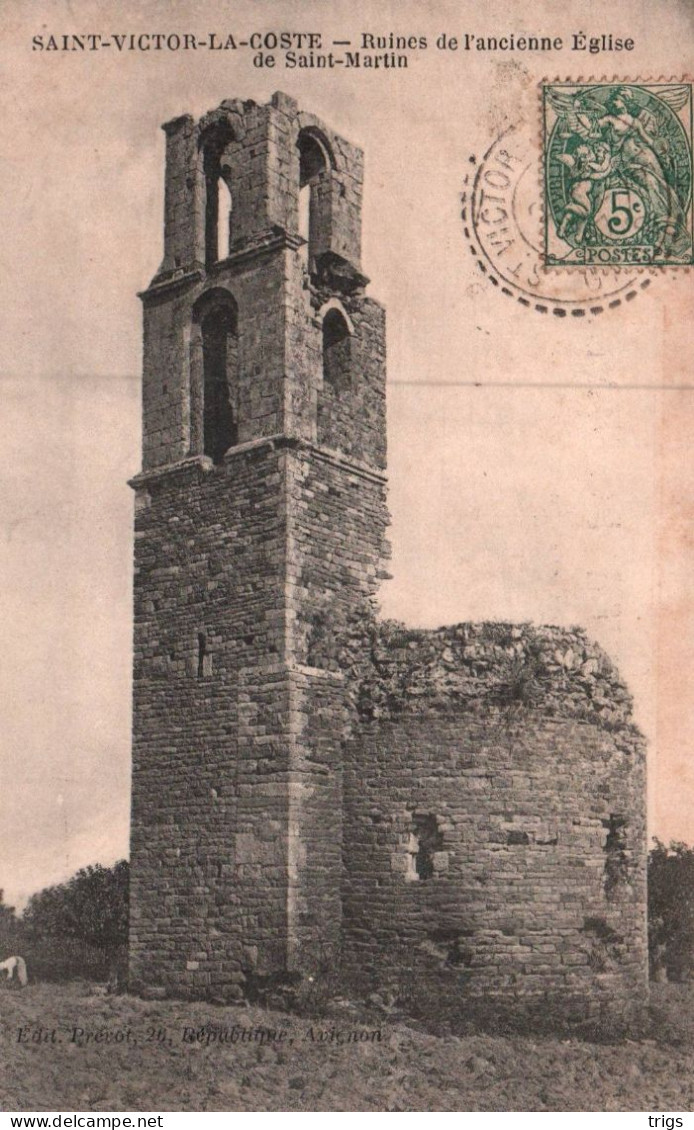 Saint Victor La Coste - Ruines De L'ancienne Église De Saint Martin - Roquemaure