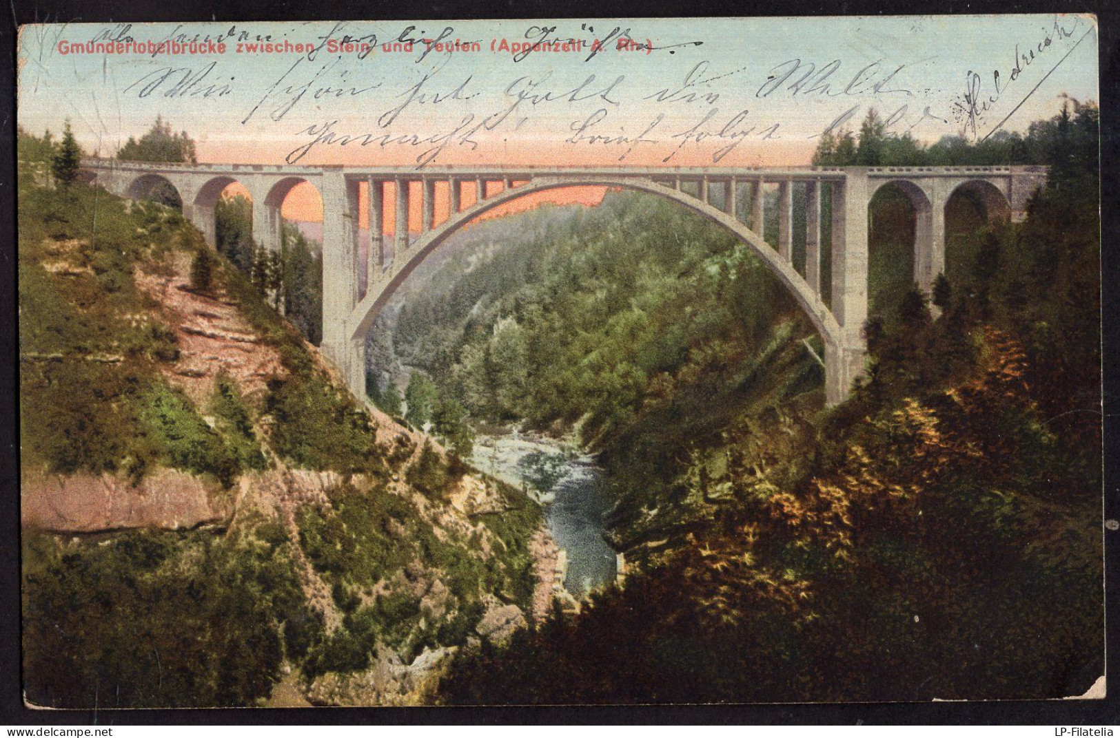 Helvetia - 1910 - Gmündertobelbrücke - Teufen