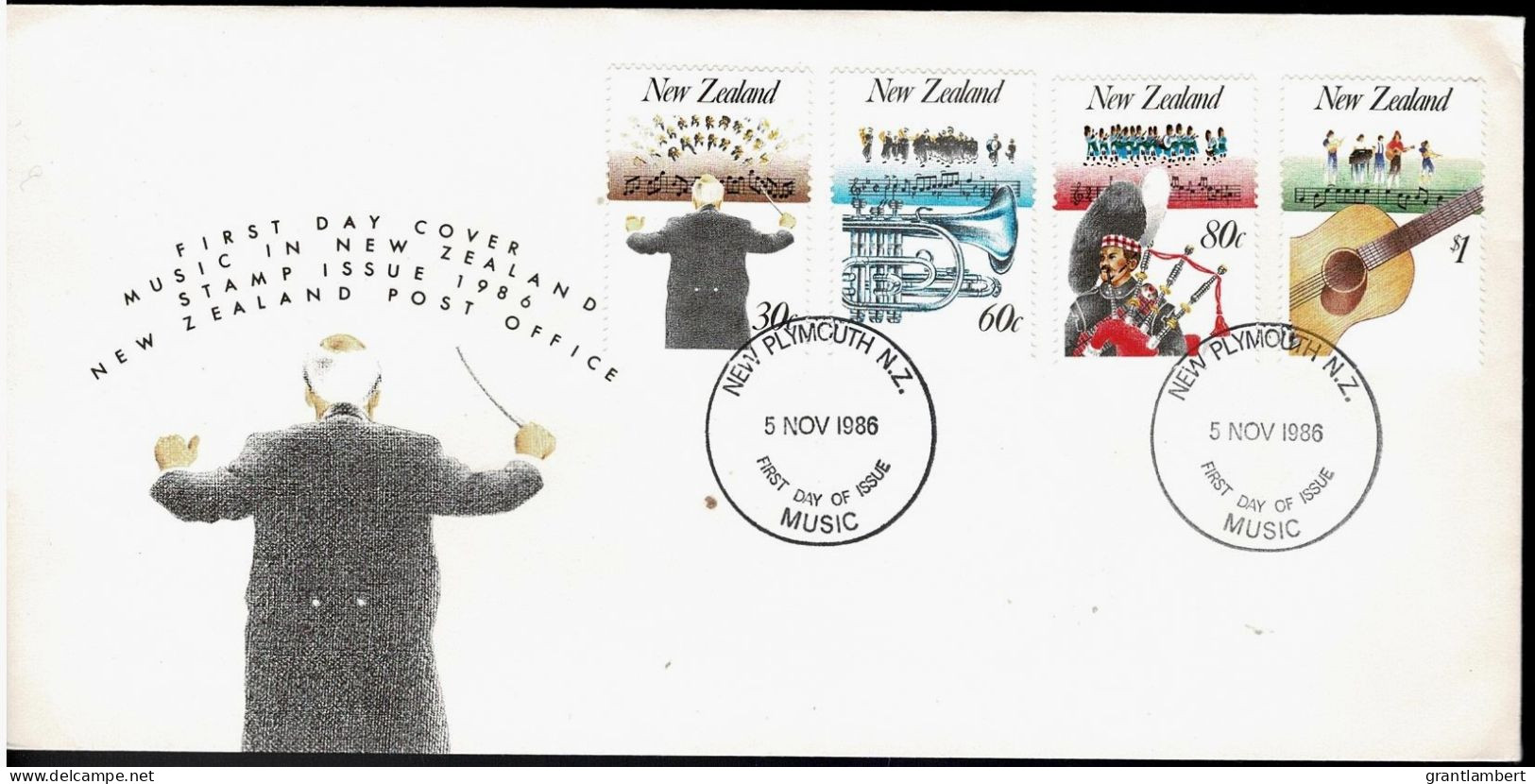 New Zealand 1988 Music In NZ FDC - FDC