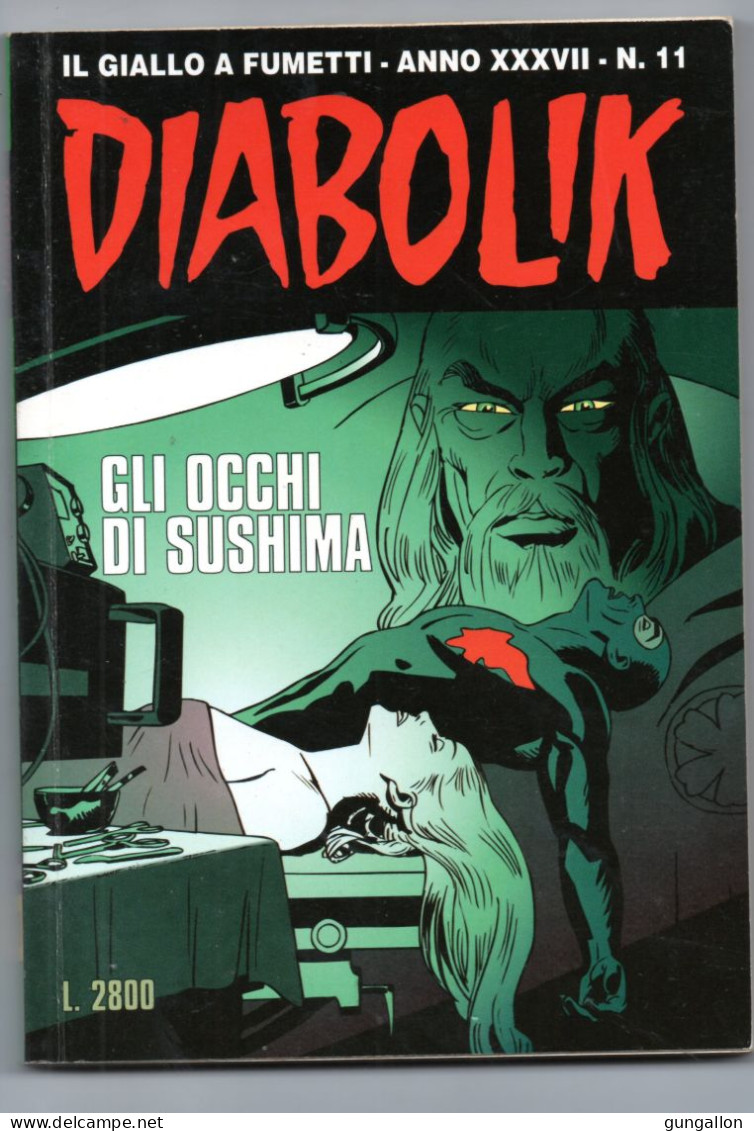 Diabolik(Astorina 1998)  Anno XXXVII° N. 11 - Diabolik