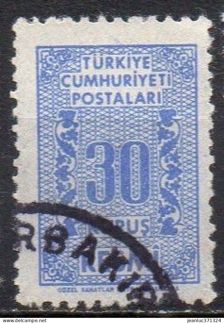 TURQUIE N° Serv 79 O Y&T 1962 30 K Outremer - Francobolli Di Servizio