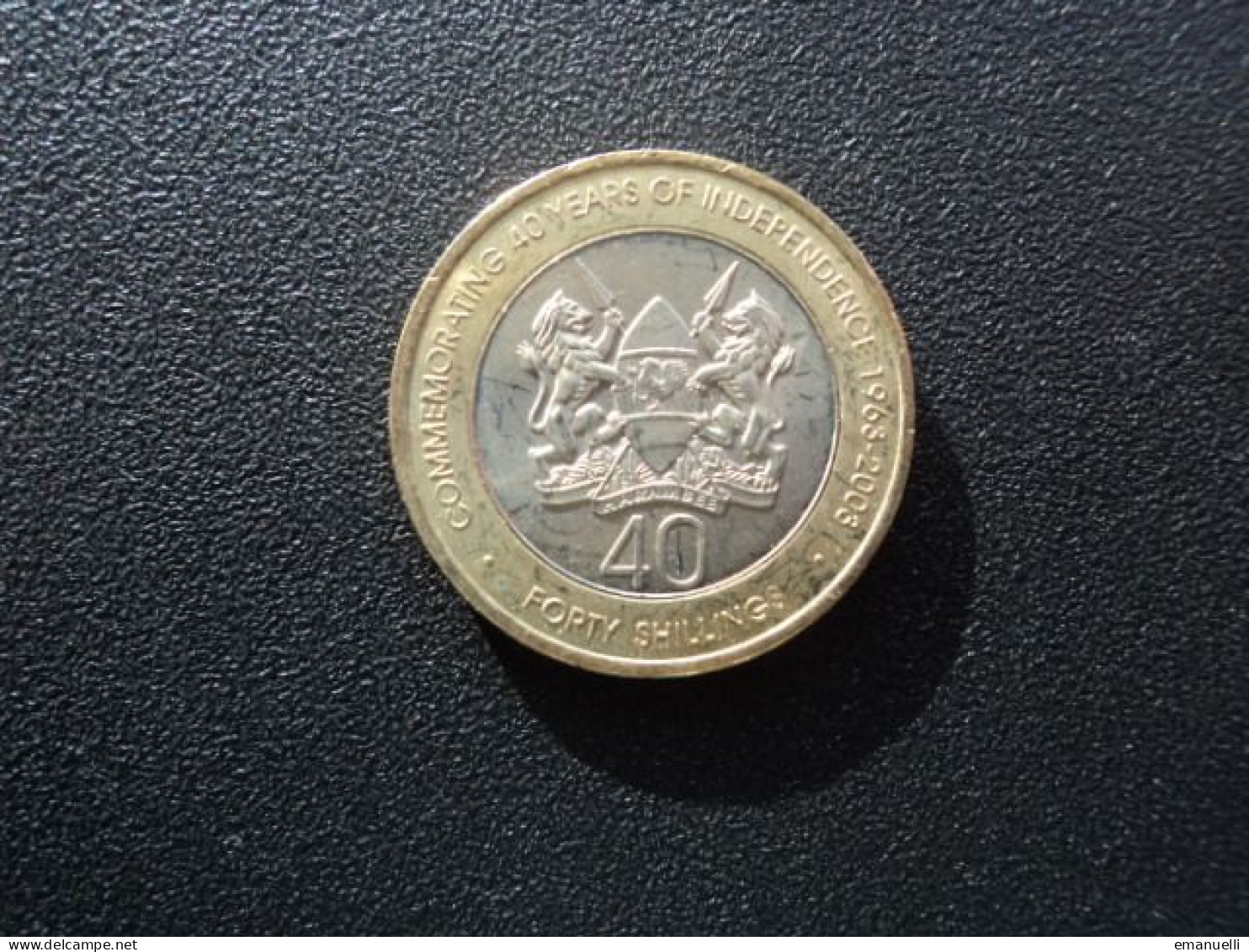 KENYA * : 40 SHILLINGS   2003 commémoration des 40 ans d'indépendance .  Tranche A   KM 33   NON CIRCULÉE **