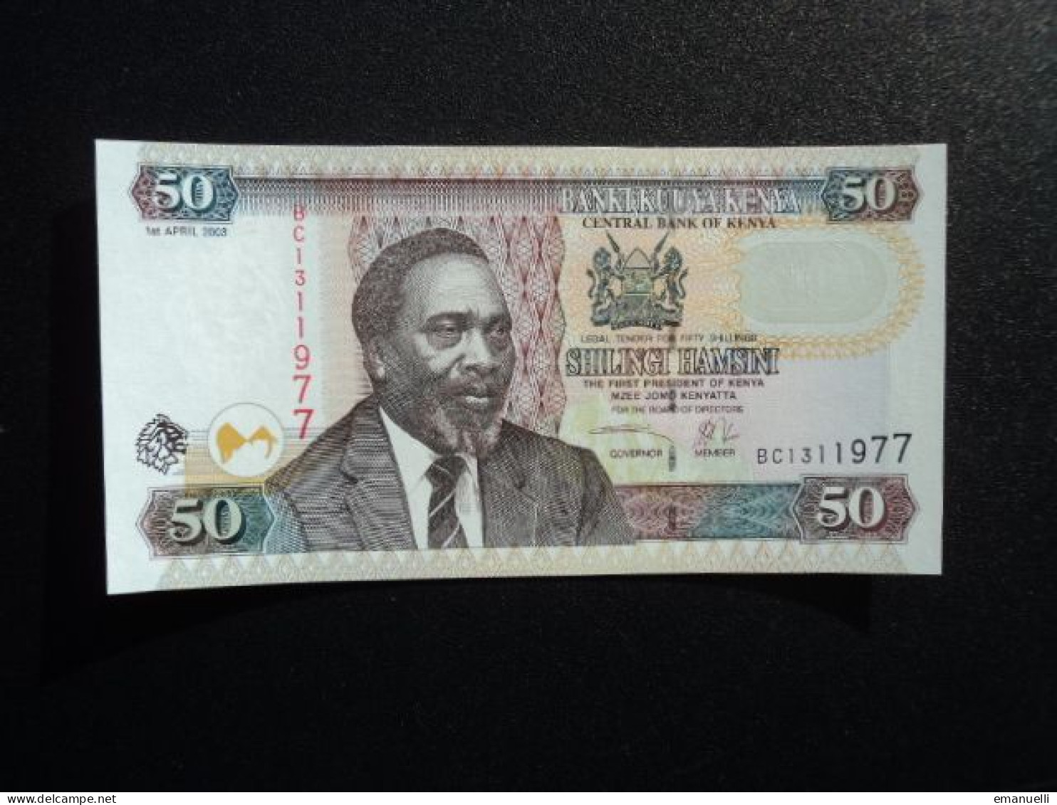 KENYA * : 50 SHILLINGS   1.4.2003    P 41a     NEUF - Kenya