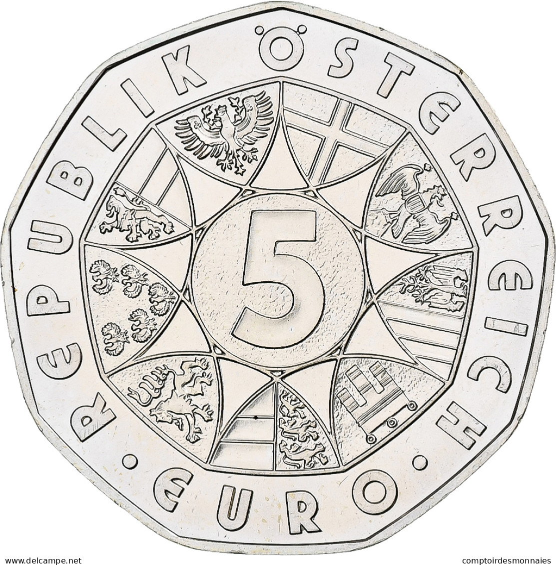 Autriche, 5 Euro, 2008, Vienna, SUP+, Argent, KM:3164 - Autriche