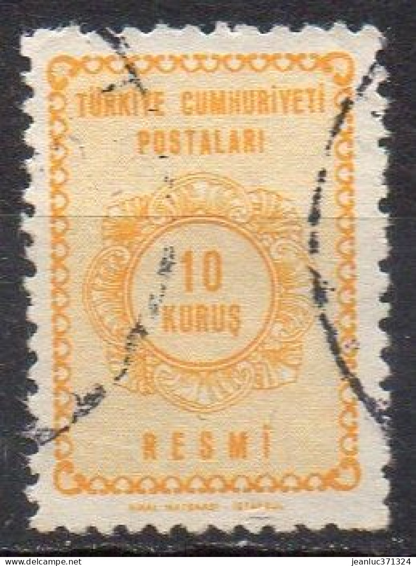 TURQUIE N° Serv 89 O Y&T 1964 Guirlandes - Timbres De Service