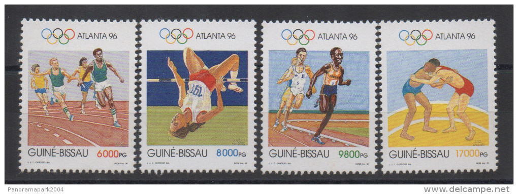 Guiné-Bissau Guinea Guinée Bissau 1996 Jeux Olympiques Olympic Games Olympia Atlanta Mi. 1233-1236 MNH ** - Sommer 1996: Atlanta