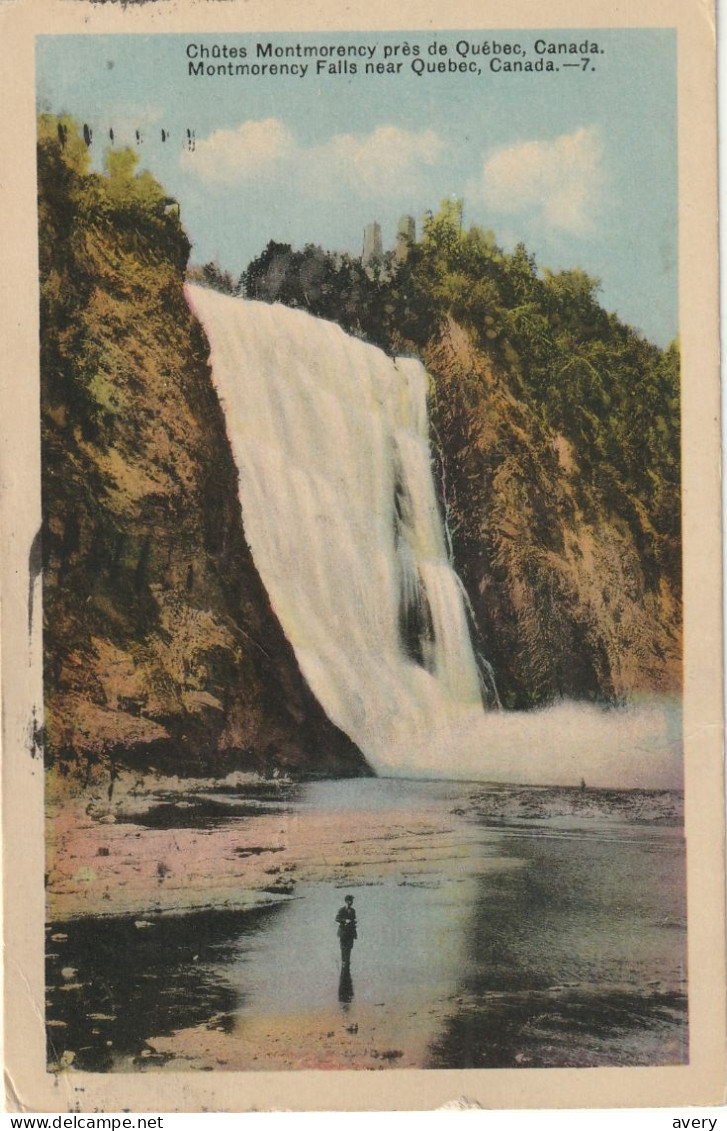 Chutes Montmorency Pres De Quebec,  Montmorency Falls Near Quebec City - Montmorency Falls