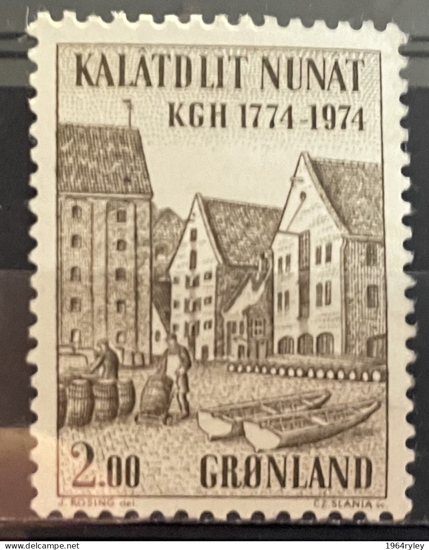 GREENLAND - MH* - 1974  # 89 - Nuovi